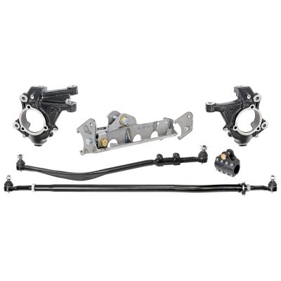 Currectlync Jeep JL/JT High Steer Kit For Ram Assist And Non-Rubicon Axle. Incl. Knuckles Drag Link Tie Rod Trac Bar Reloc/Ram Mount Axle Bracket Ram Assist Tie Rod Clamp RockJock 4x4