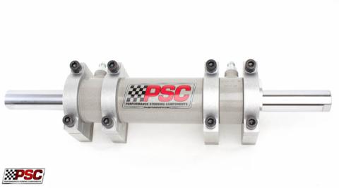 Double Ended XD Steering Cylinder Kit for Full Hydraulic Steering Systems, 2.75 Inch X 8.0 Inch X 1.50 Inch Rod 4 Clamps PSC Performance Steering Components