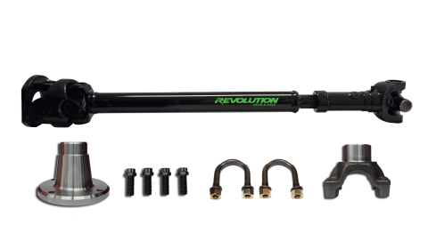 Jeep Wrangler JK Front 1350 CV Driveshaft 2 or 4 Door with Pinion Yoke Revolution Gear