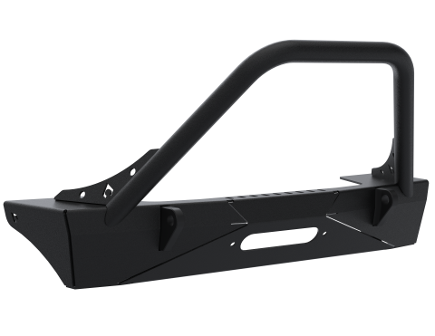 Jeep JL,JT,JK Sentinel Front Bumper with Hoop - Black Powder Coat Artec Industries