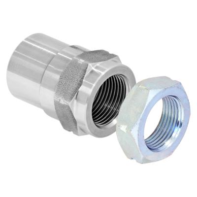 Threaded Bung With Jam Nut 1 Inch-14 Left Hand Thread Set RockJock 4x4