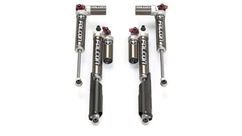 18-Up Jeep Wrangler JL EcoDiesel/4xe/392 4 Door SP2 3.3 Fast Adjust Piggyback Shock Kit 0-1.5 Inch Falcon Shocks
