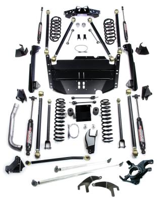 03-06 Wrangler TJ LWB 5 Inch Pro LCG Long Arm Suspension System &amp; High Steer 9550 VSS Twin-Tube TeraFlex