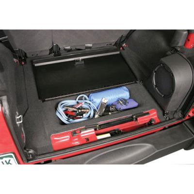 In-Floor Locking Cargo Lid - 07-18 Wrangler JK Black Tuffy Security Products