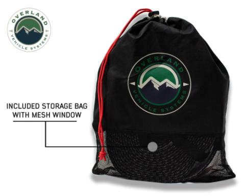 Tow Strap 30 30,000 lb. 3 x 30' Gray Storage Bag Overland Vehicle Systems