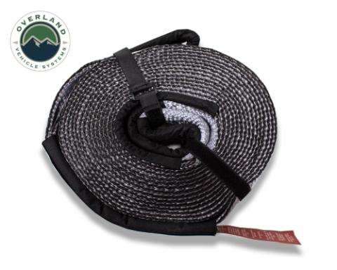 Tow Strap 30 30,000 lb. 3 x 30' Gray Storage Bag Overland Vehicle Systems