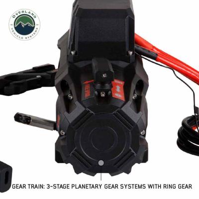 SCAR 10P - 10,000 lb. Winch With Synthetic Rope and Wireless Remote Overland Vehicle Systems
