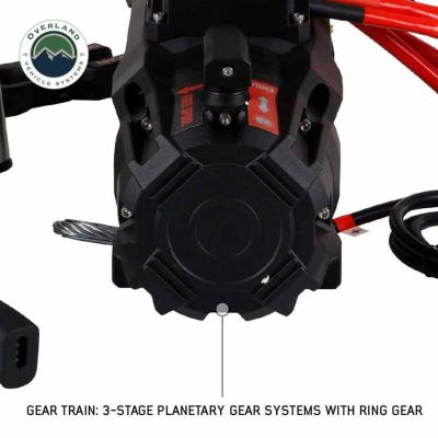 SCAR 12 - 12,000 lb. Winch With Steel Cable and Wireless Remote Overland Vehicle Systems