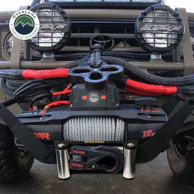 SCAR 12 - 12,000 lb. Winch With Steel Cable and Wireless Remote Overland Vehicle Systems
