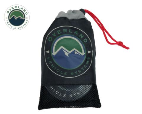 Recovery Snatch Ring 4.00 41,000 lb. Gray With Storage Bag Overland Vehicle Systems