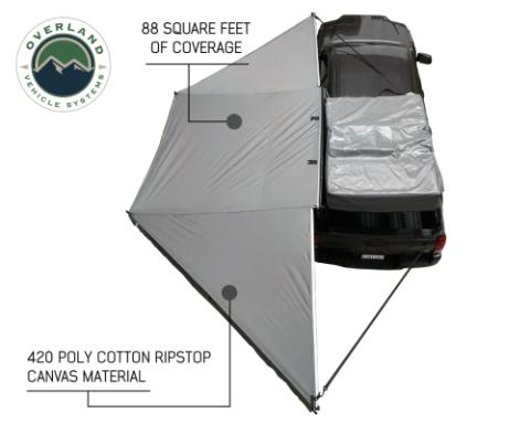 Freestanding 180 Degree Awnings For Mid - High Roofline Vans Overland Vehicle Systems