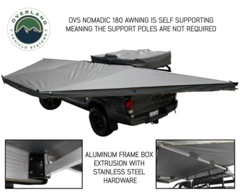 Freestanding 180 Degree Awnings For Mid - High Roofline Vans Overland Vehicle Systems