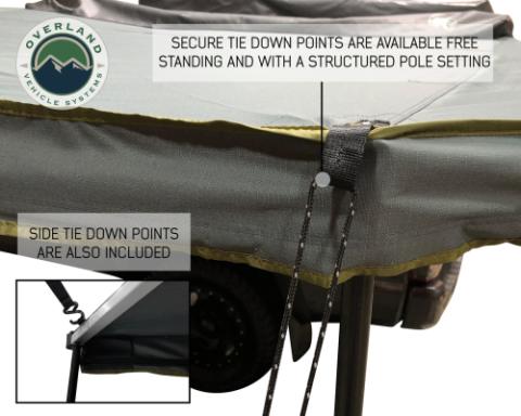 Freestanding 180 Degree Awnings For Mid - High Roofline Vans Overland Vehicle Systems