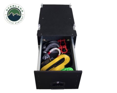 Camping Storage Box Cargo Box With Slide Out Drawer Overland Vehicle Systems