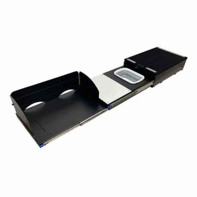 Cargo Box Kitchen With Slide Out Sink, Cooking Shelve and Slide Out Work Station Overland Vehicle Systems