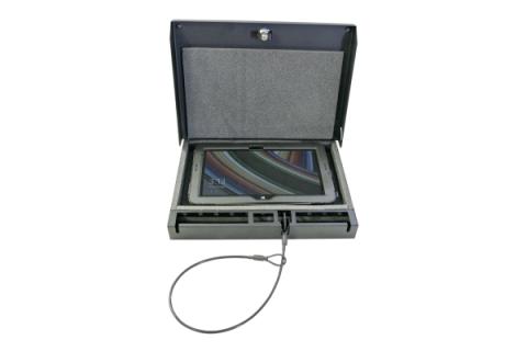 Portable Safe For Tablets Universal Black Includes Security Cable Tuffy Security Products