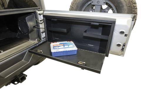 Tailgate Lockbox - 07-18 Wrangker JK Standard Panel Black Tuffy Security Products