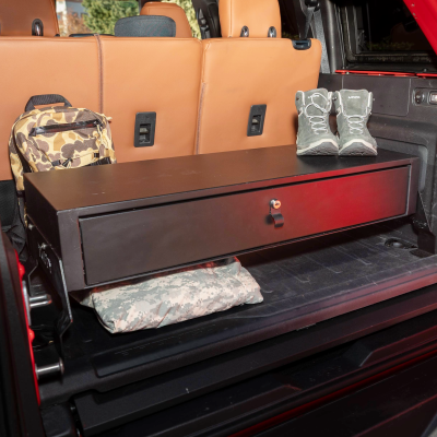 Cargo Drawer for 18-25 Wrangler JL 4-door and 2021-2025 Bronco 4-door Keyed Lock Tuffy Security Products