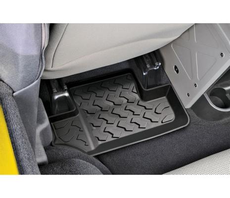 Jeep Wrangler Floor Mats Rear For Jeep 2011-2018 Wrangler JK Black Pair Bestop