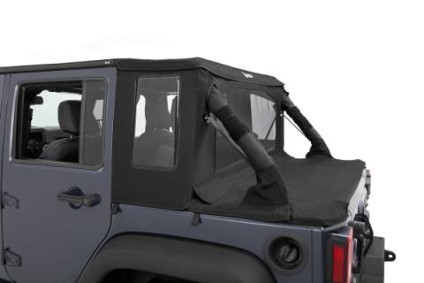 Jeep Wrangler Halftop Soft Tops For Jeep 2007-2018 Wrangler JK 4 Door Black Diamond Bestop