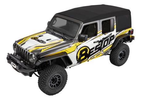 Supertop Ultra Jeep '18-26 Wrangler JL 4-Door Premium Black Twill Bestop