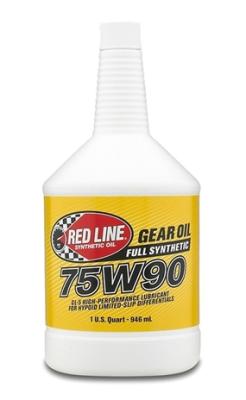 75W90 Gear Oil Synthetic GL-5 Differential Gear Oil 1 Quart Red Line Oil