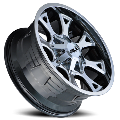 Cast Aluminum Wheels Anarchy 9103 CH 20x12 Chrome 5 On 127/5 On139.7 Bolt Pattern -44 Offset Cali Offroad Wheels