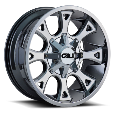 Cast Aluminum Wheels Anarchy 9103 CH 20x9 Chrome 5 On 127/5 On139.7 Bolt Pattern 0 Offset Cali Offroad Wheels