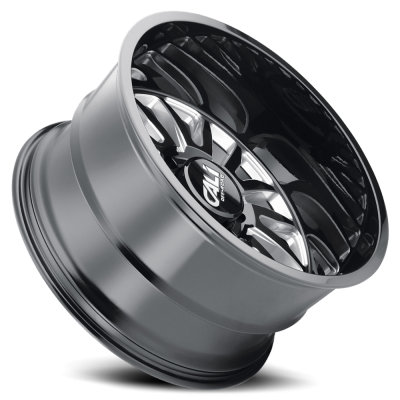 Cast Aluminum Wheels Summit 9110 GB-M 26x14 Milled Spokes Gloss Black 6 On 135 Bolt Pattern -76 Offset Cali Offroad Wheels