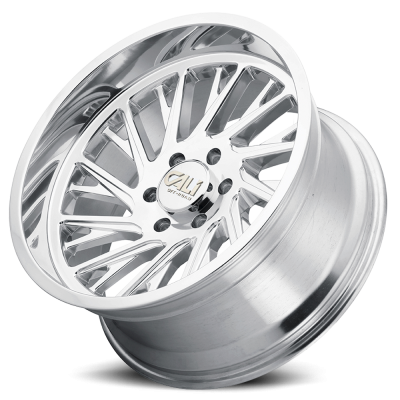 Cast Aluminum Wheels Purge 9114 PO 24x14 Milled Spokes Polished Silver 6 On 135 Bolt Pattern -76 Offset Cali Offroad Wheels