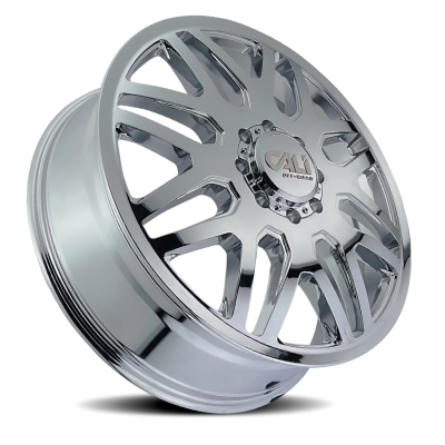 Dually Wheels Invader Dually 9115D CH 24x8.25 Chrome 8 On 165.1 Bolt Pattern 115 Offset Cali Offroad Wheels