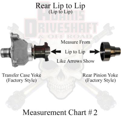 JK Rear 1310 CV Greaseable Driveshaft 4 Door Adams Driveshaft