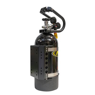 10, 15 lb COMP2 Bracket Black 6.9 Inch Diameter Power Tank