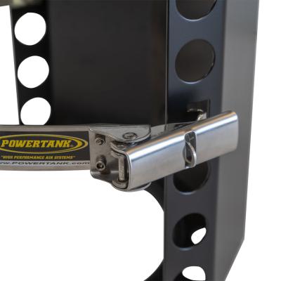 Gannett Locker 10 lb Aluminum Propane Bracket Stainless Steel Straps Black Power Tank