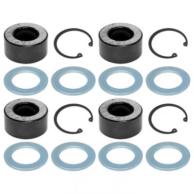 Johnny Joint Rebuild Kit Narrow 2.5 Inch 4-pack Incl. 4 Bushings 8 Side Washers 4 Snap Rings RockJock 4x4