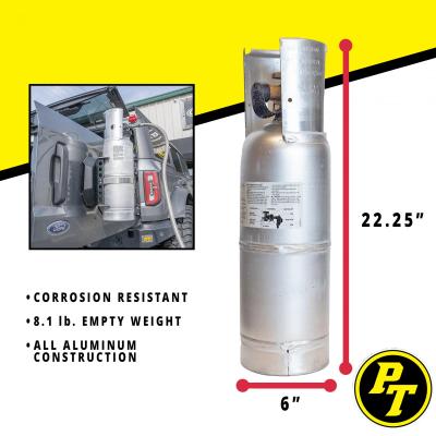 6 LB Aluminum Propane Tank- Worthington with Bracket Power Tank