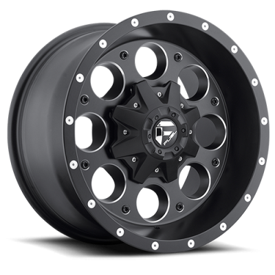 Aluminum Wheels 15X10 Revolver D525 5 On 114.3/5 On 120.7 Matte Black/Milled 78.1 Bore -43 Offset Fuel Off Road Wheels