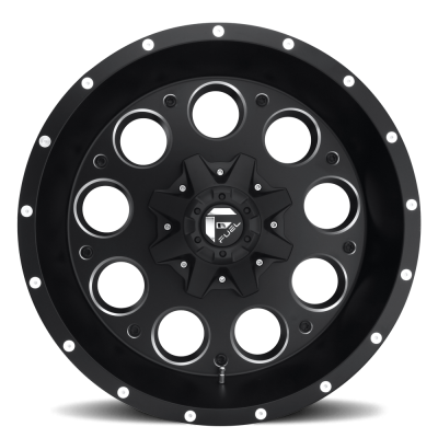 Aluminum Wheels 15X10 Revolver D525 5 On 114.3/5 On 120.7 Matte Black/Milled 78.1 Bore -43 Offset Fuel Off Road Wheels