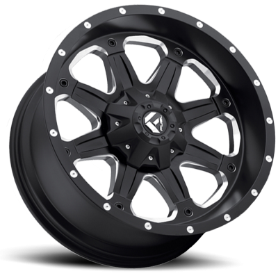Aluminum Wheels 20X9 Boost D534 6 On 114.3/6 On 120 Black Milled 72.6 Bore 32 Offset Multi Spoke Fuel Off Road Wheels