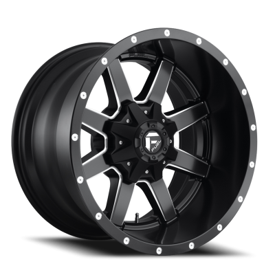 Aluminum Wheels 22X12 Maverick D538 5 On 114.3/5 On 127 Black/Milled 78.1 Bore -44 Offset Fuel Off Road Wheels