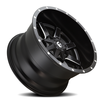 Aluminum Wheels 22X12 Maverick D538 5 On 114.3/5 On 127 Black/Milled 78.1 Bore -44 Offset Fuel Off Road Wheels