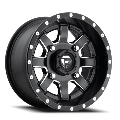Aluminum Wheels 26X7 Maverick UTV D538 4 On 136 Matte Black Milled 110.2 Bore 13 Offset Fuel Off Road Wheels