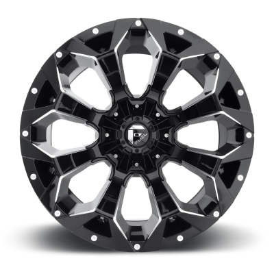 Aluminum Wheels 17X8.5 Assault D546 5 On 108/5 On 127 Matte Black/Milled 71.5 Bore 25 Offset 8 Spoke Fuel Off Road Wheels