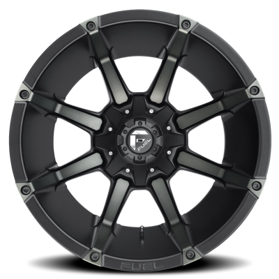 Aluminum Wheels 18X9 Coupler D556 5 On 114.3/5 On 127 Matte Black/Machined Dark Tint 78.1 Bore -12 Offset 8 Spoke Fuel Off Road Wheels