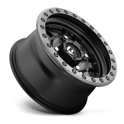 Aluminum Wheels 14X7 Anza UTV D557 4 On 110 Matte Black Beadlock 79.4 Bore 13 Offset 5 Spoke Fuel Off Road Wheels