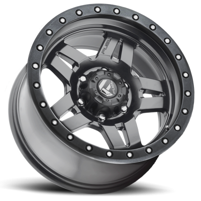 Aluminum Wheels 18X9 Anza D558 5 On 127 Matte Gunmetal Gray 78.1 Bore 1 Offset 5 Spoke Fuel Off Road Wheels