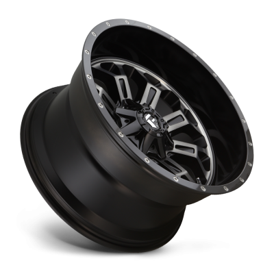 Aluminum Wheels 20X10 Crush D561 5 On 114.3/5 On 127 Gloss Black Double Dark Tint Machined Face 78.1 Bore -18 Offset 8 Spoke Fuel Off Road Wheels