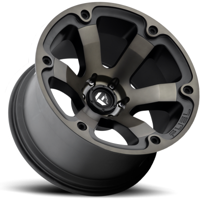 Aluminum Wheels 17X9 Beast D564 5 On 127 Matte Black/Machined Dark Tint 78.1 Bore 1 Offset 6 Spoke Fuel Off Road Wheels