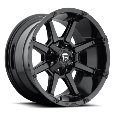 Aluminum Wheels 20X9 Coupler D575 5 On 114.3/5 On 127 Gloss Black 78.1 Bore 1 Offset 8 Spoke Fuel Off Road Wheels