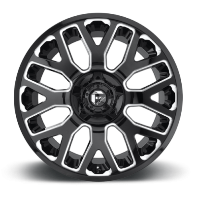 Aluminum Wheels 20X9 Warrior D623 5 On 114.3/5 On 127 Gloss Black/Milled 78.1 Bore 1 Offset Fuel Off Road Wheels